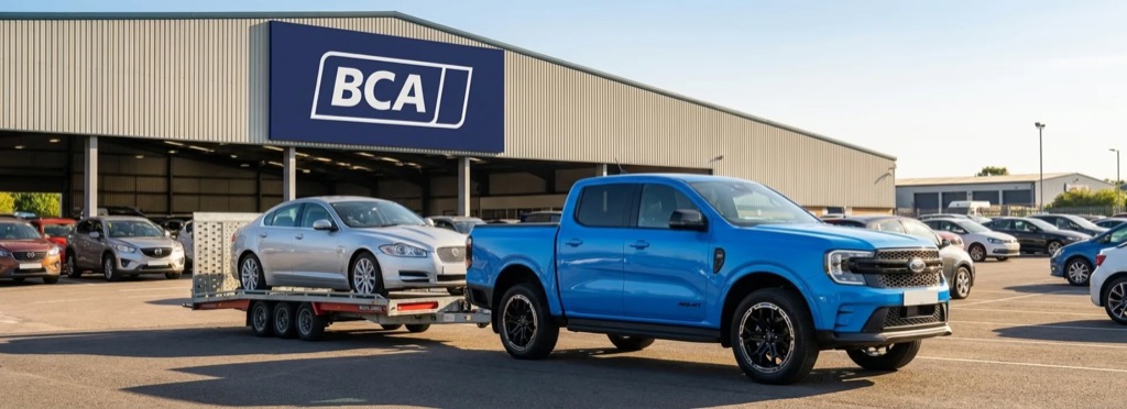 Towit collecting a car from a BCA auction centre
