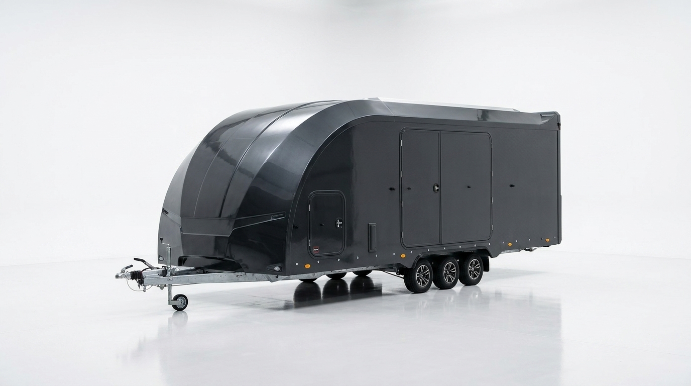 Brian James Race Transporter 7 enclosed car trailer