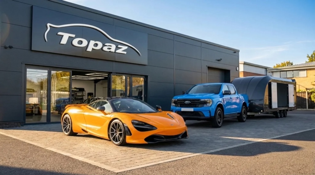 Supercar delivered to the Topaz detailing studio